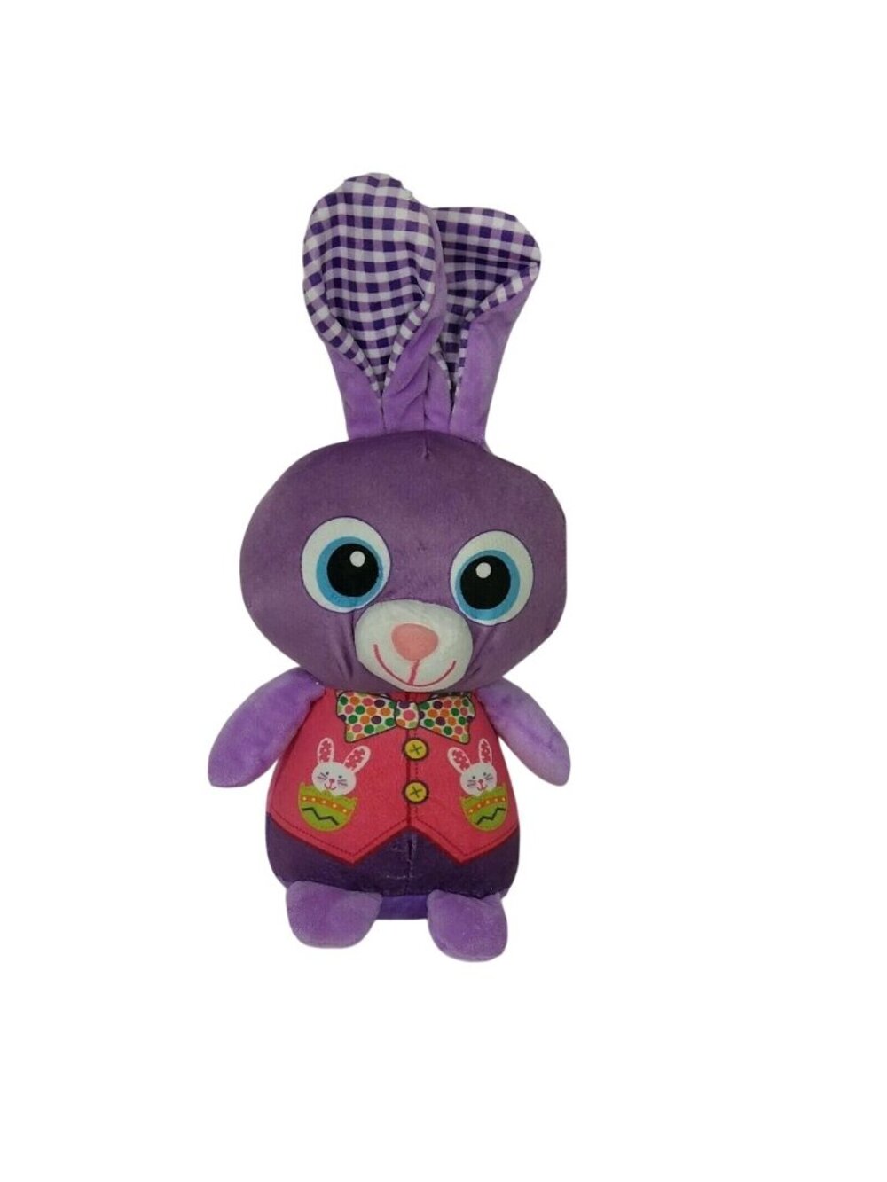 Dan Dee Bunny Rabbit Plush Stuffed Animal Toy Purple Easter 9" Soft Ages 3 Up